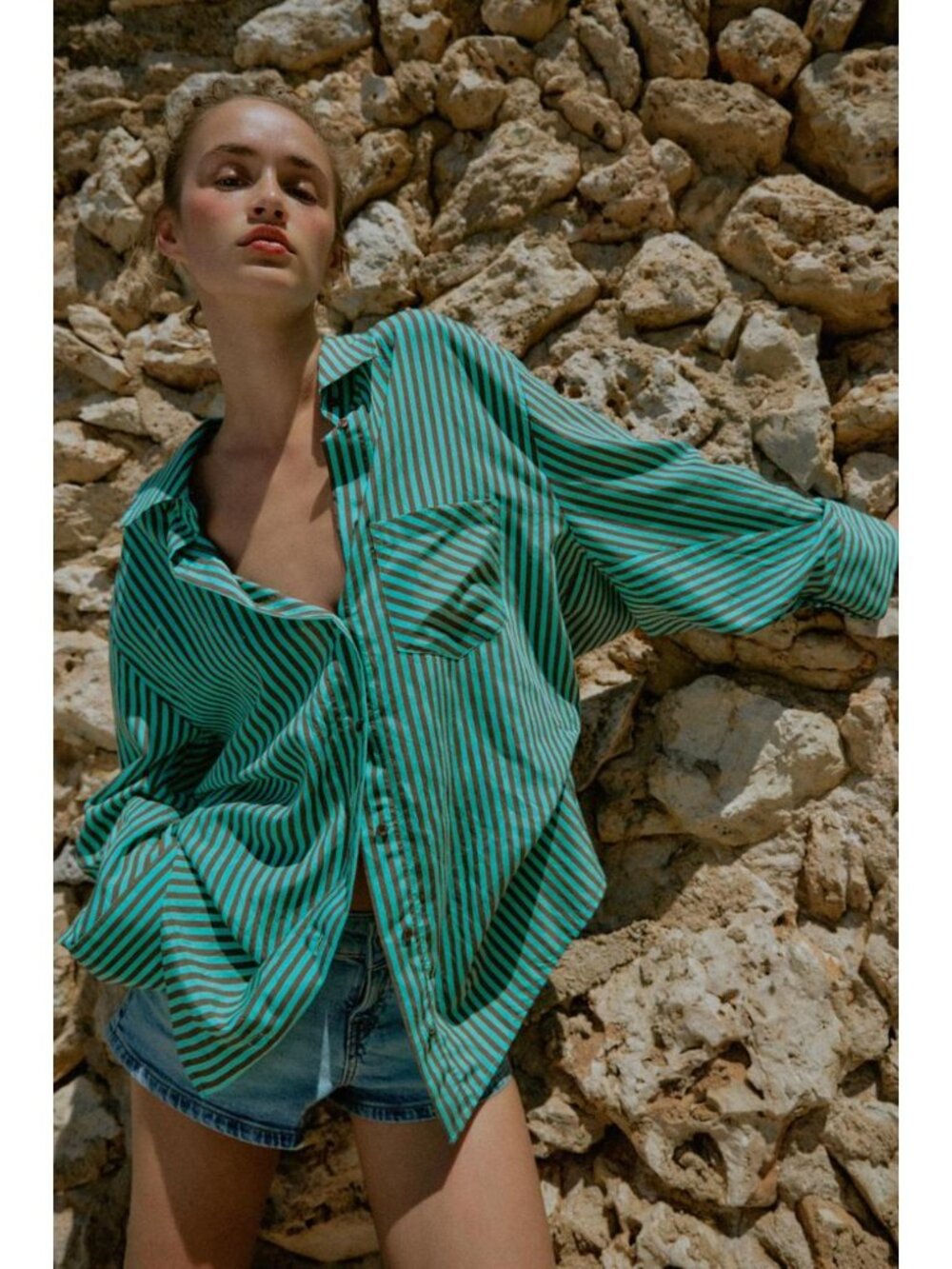 ZARA OVERSIZED STRIPED SHIRT